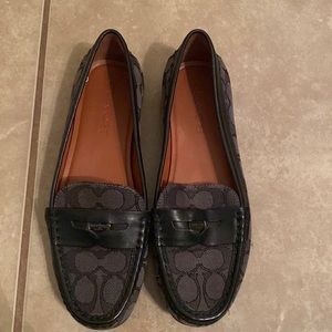 Coach loafers black